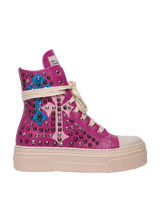 CALIPSO COCO — Fuchsia mit Kreuzen und Nieten