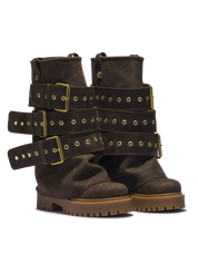 CHUNKY – Edizione Cintura Nubuck Marrone Scuro
