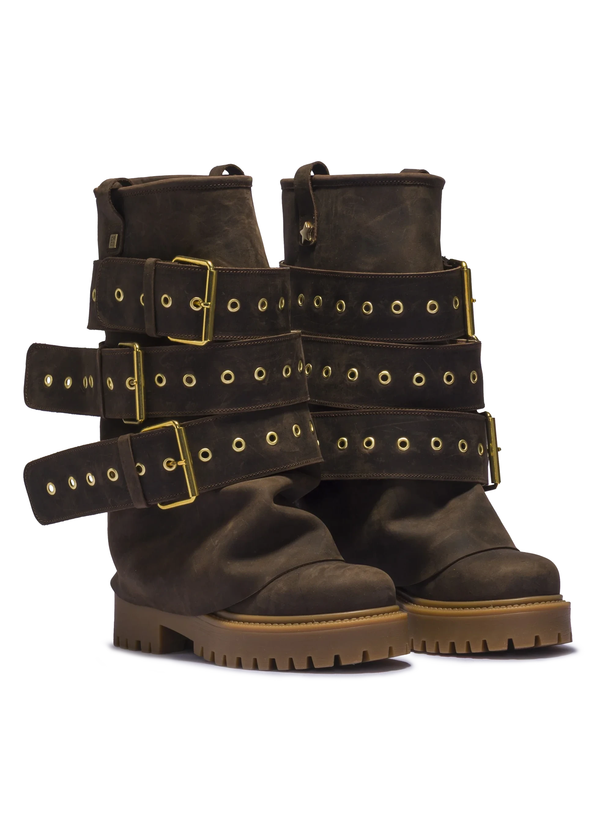 CHUNKY – Edizione Cintura Nubuck Marrone Scuro