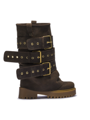 CHUNKY – Edizione Cintura Nubuck Marrone Scuro