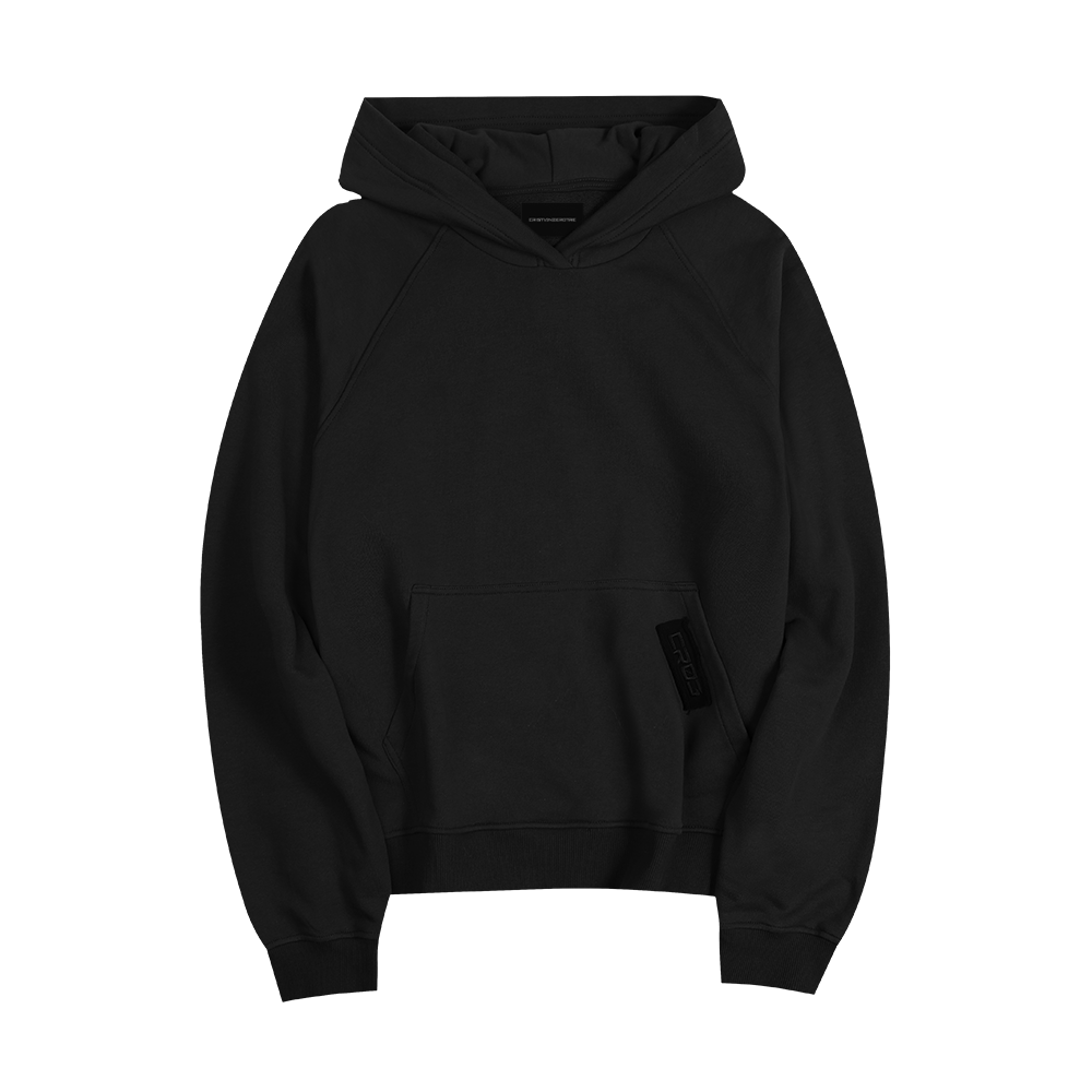 "CR03" Black Hoodie-Hoodie-CRISTIANZEROTRE