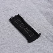"CR03" Melange Grey Hoodie-Hoodie-CRISTIANZEROTRE