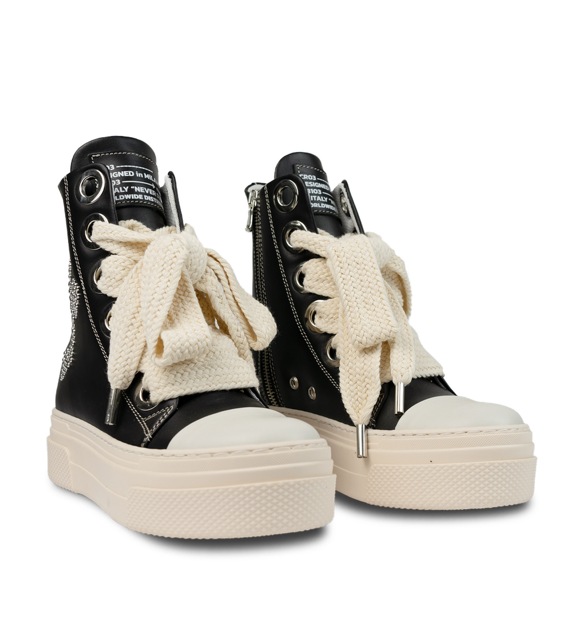 Calipso 300 – Crucifix Black Leather-Sneaker-CRISTIANZEROTRE