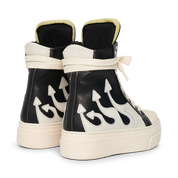 CALIPSO FLAME – Black White High-Sneaker-CRISTIANZEROTRE