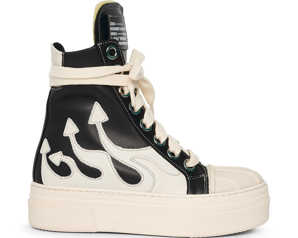 CALIPSO FLAME – Black White High-Sneaker-CRISTIANZEROTRE