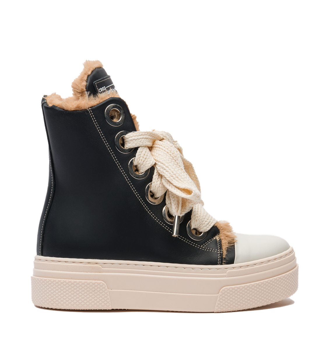 Calipso 300 Fur – Classic Black Leather-Sneaker-CRISTIANZEROTRE