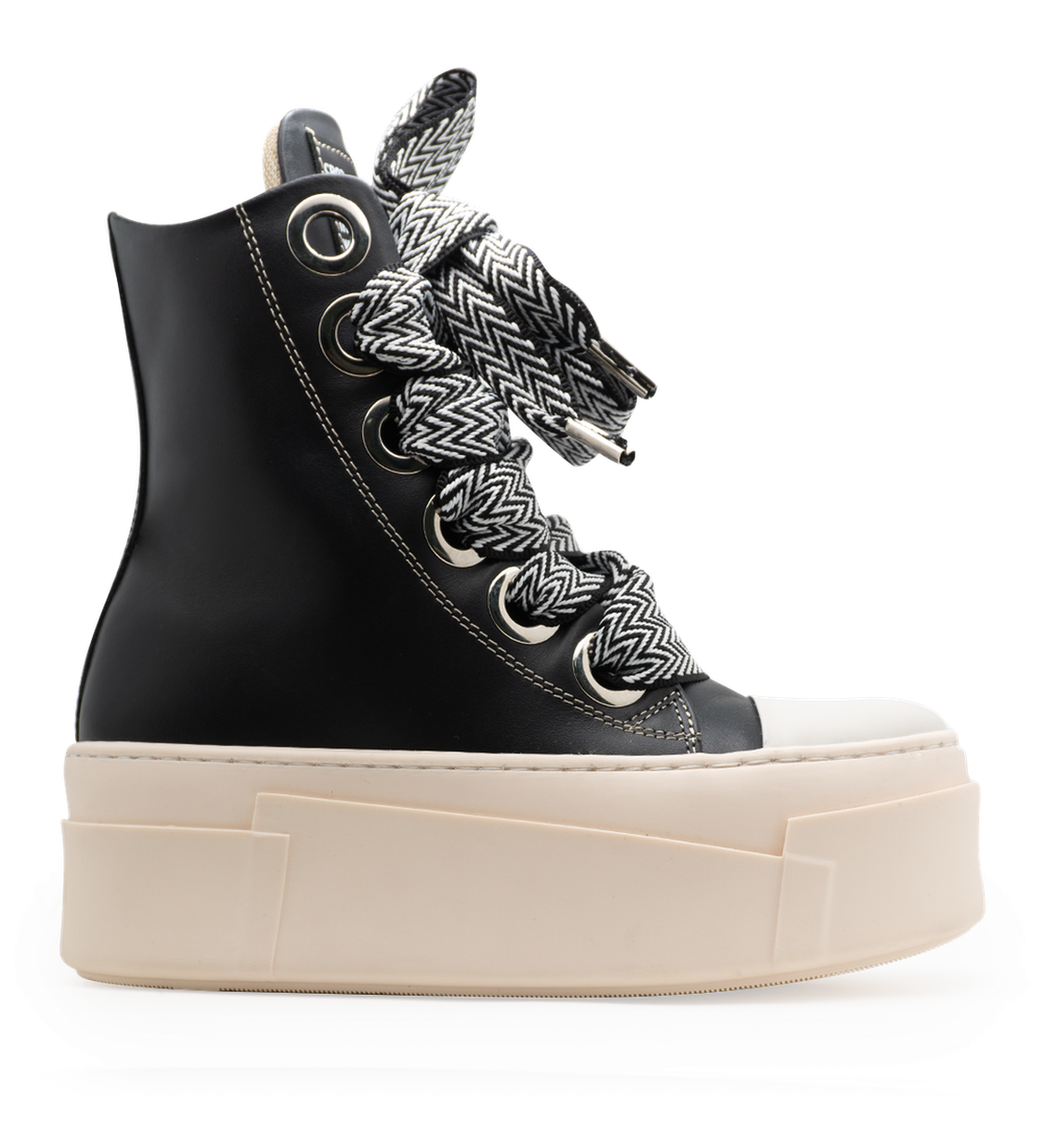 Calipso 600 – Black Lace Black & White-Sneaker-CRISTIANZEROTRE