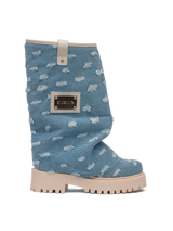 CHUNKY – Stivali in Denim Denim