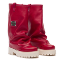 CHUNKY – Leather Boots Red-Sneaker-CRISTIANZEROTRE
