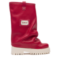 CHUNKY – Leather Boots Red-Sneaker-CRISTIANZEROTRE