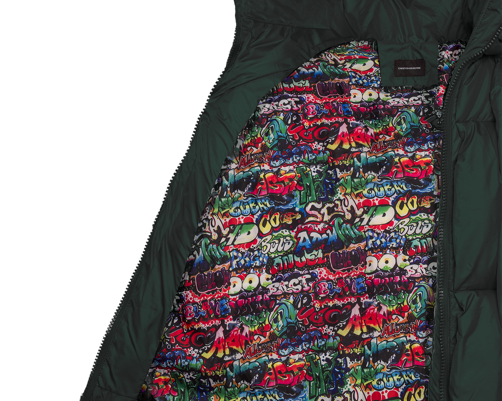 Glacier Puffer – Green Weave-Outwear-CRISTIANZEROTRE