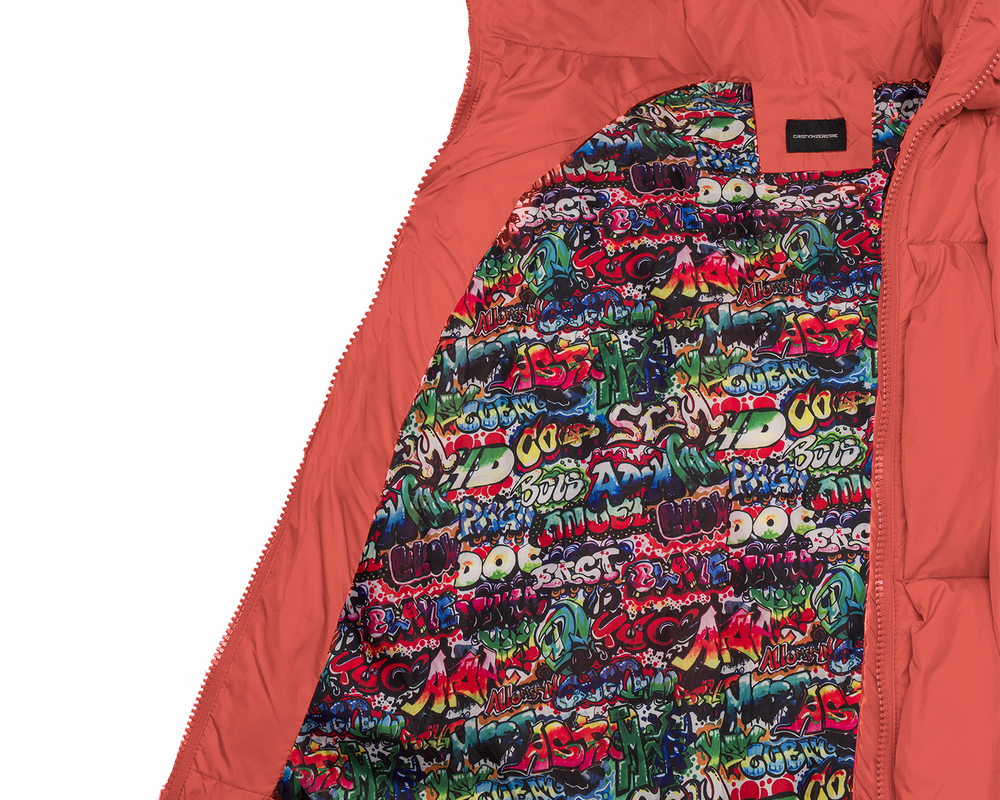 Glacier Puffer – Orange Weave-Outwear-CRISTIANZEROTRE