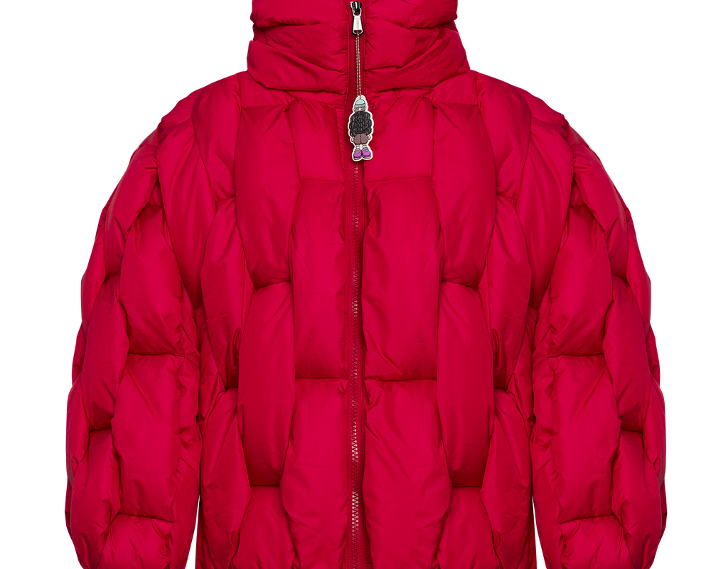 Glacier Puffer – Red Weave-Outwear-CRISTIANZEROTRE