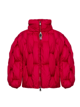 GLACIER PUFFER — Flechtstruktur — Rot