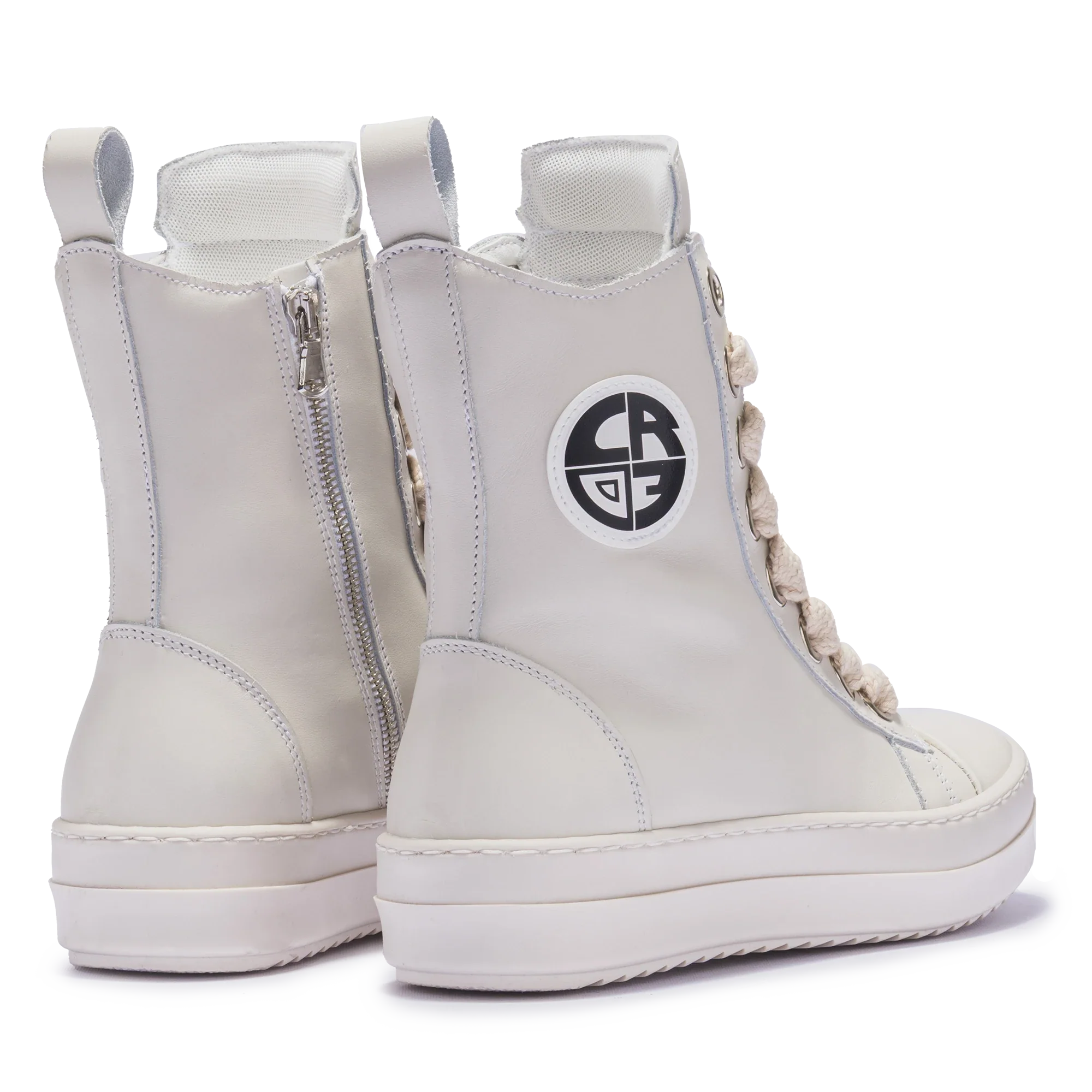 MIRAGE – Cream Leather with Cream Laces