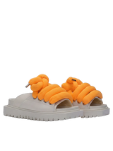 Sandalo — Pelle crema — TB Arancione