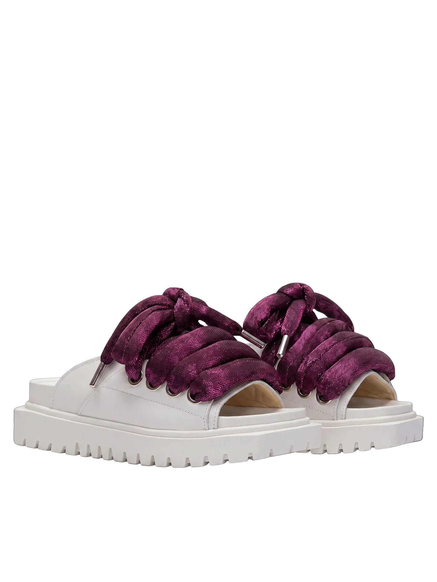 Sandalo — Pelle crema — LT Viola