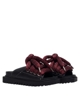 Sandale — Leder Schwarz — LT Bordeaux