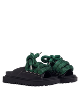 Sandale — Cuir noir — LT Vert