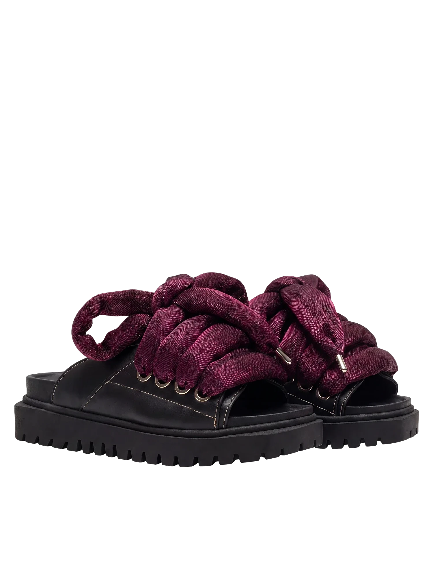 Sandale — Cuir noir — LT Violet