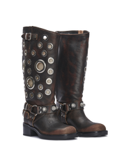 SOVEREIGN – Pelle Metallica Vintage Marrone