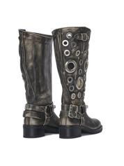 SOVEREIGN – Washed Black Leather