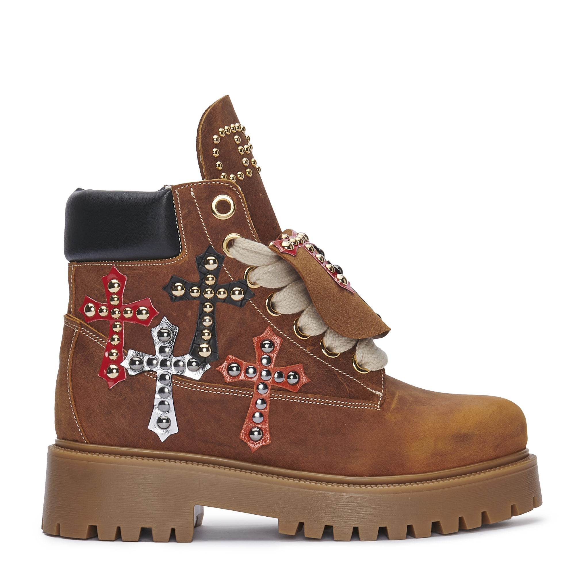 STARBOOT CUSTOM – Studded Cross Leather