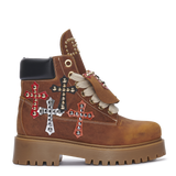 STARBOOT CUSTOM – Studded Cross Leather