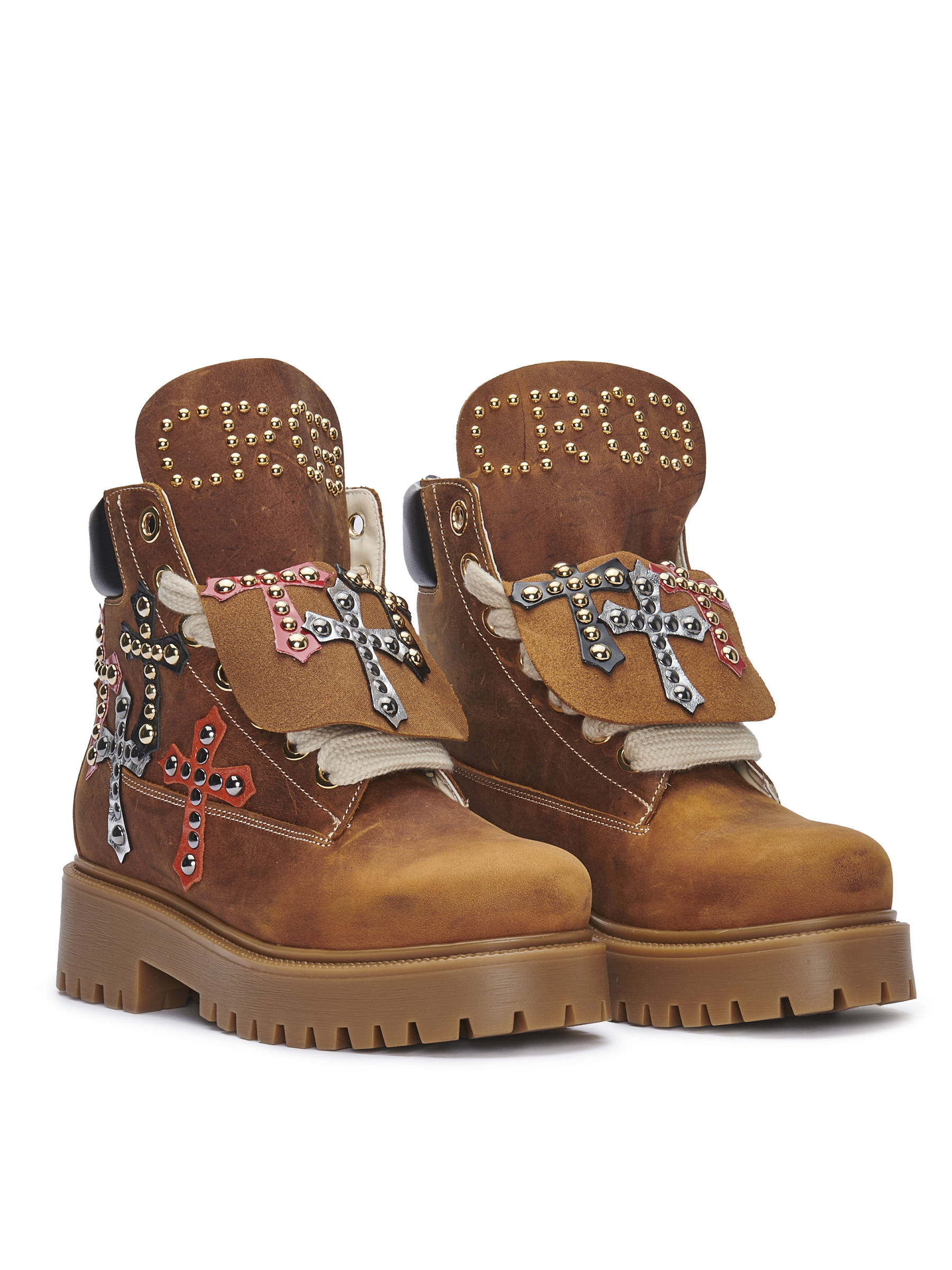 STARBOOT CUSTOM – Studded Cross Leather