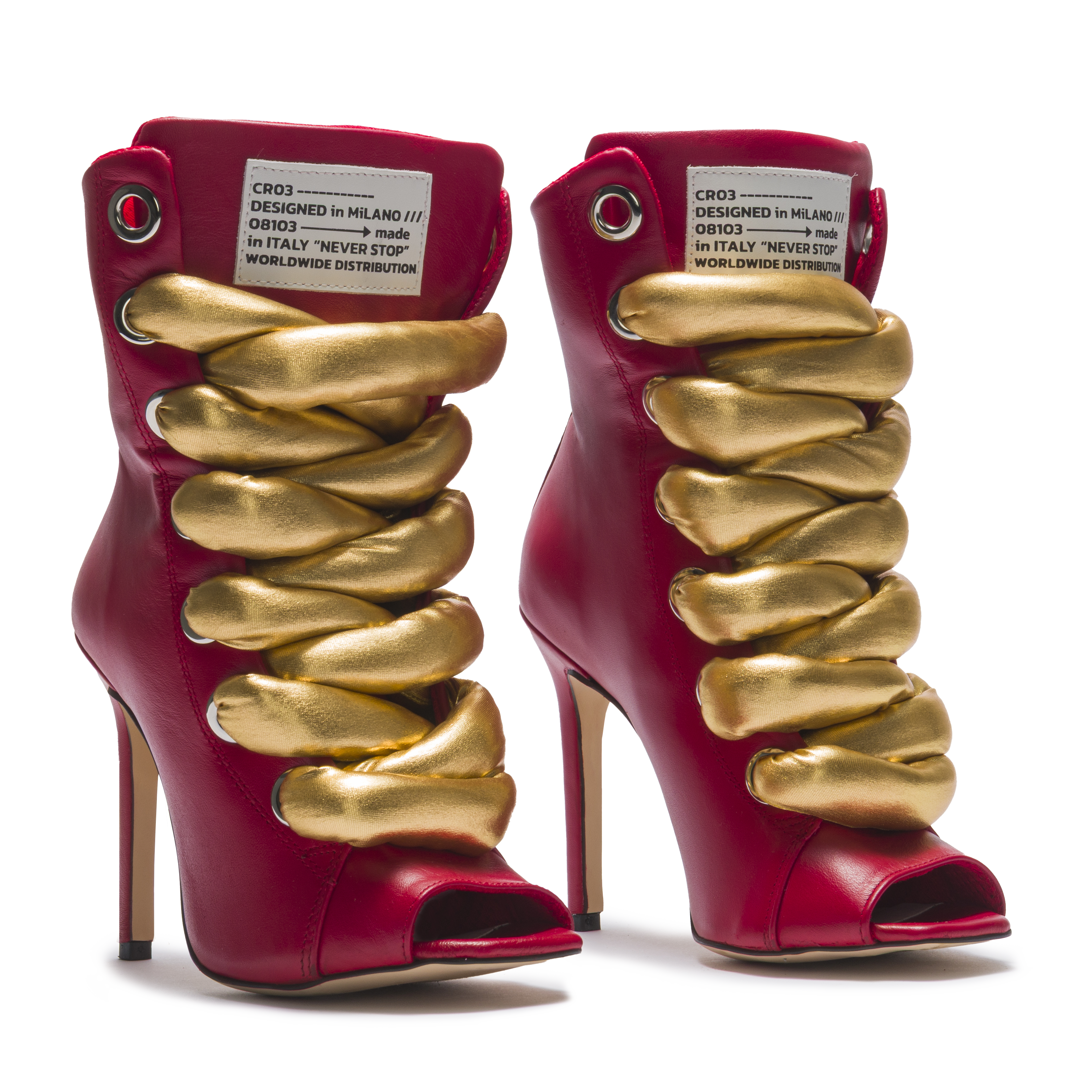 RUSH BOLD – Bordeaux and Gold Laces