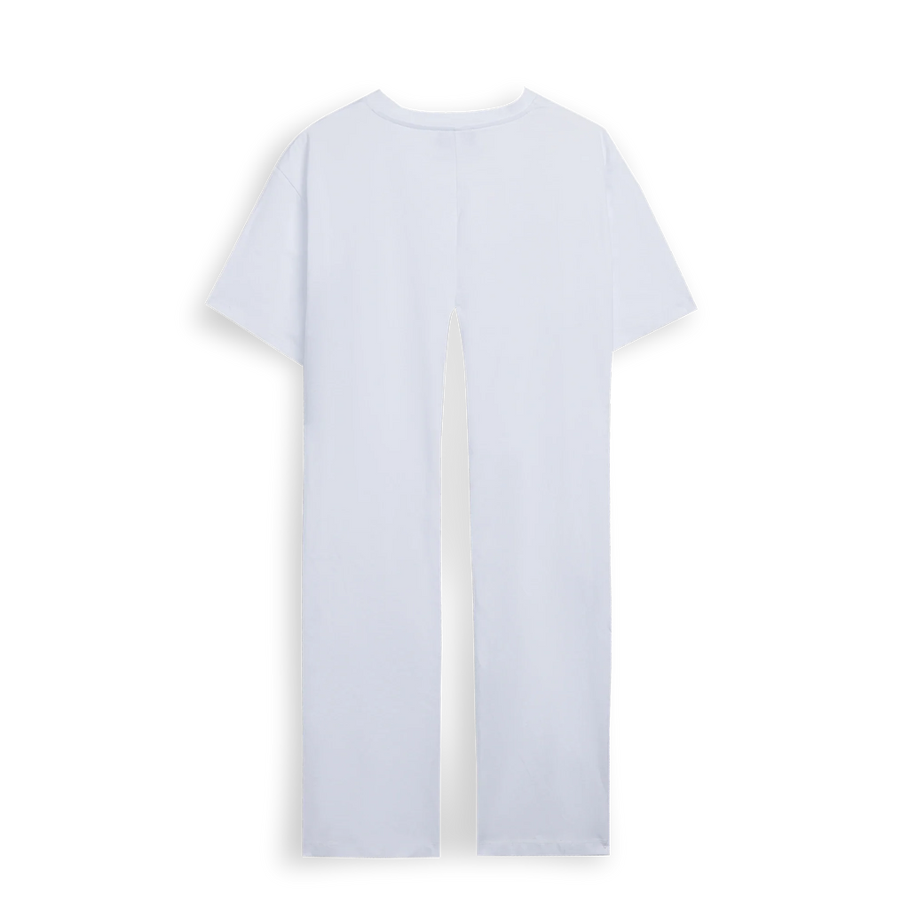 White Knotted Cat Stars T-Shirt