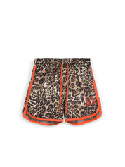 CR03 Shorts mit Leopardenprint — Orange