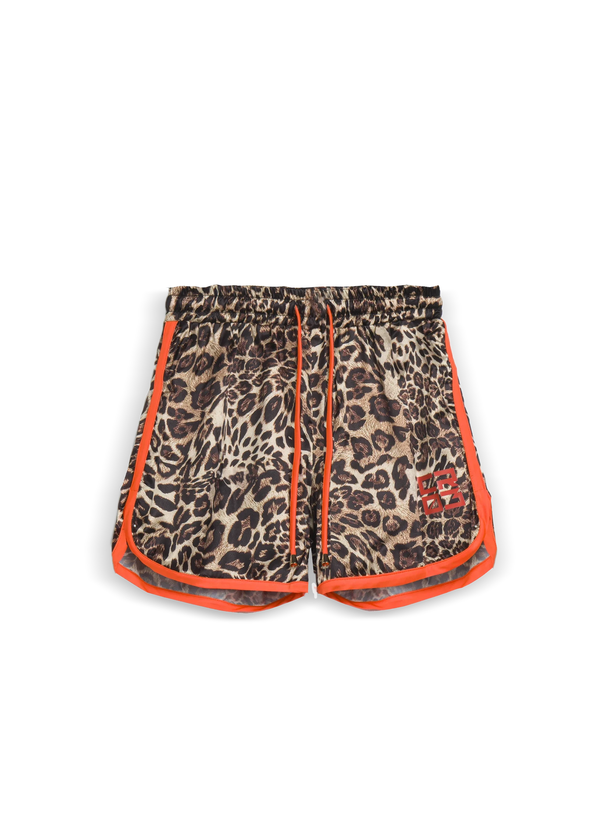 CR03 Shorts mit Leopardenprint — Orange
