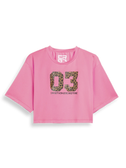 T-Shirt Leopardo 03 Rosa Corto